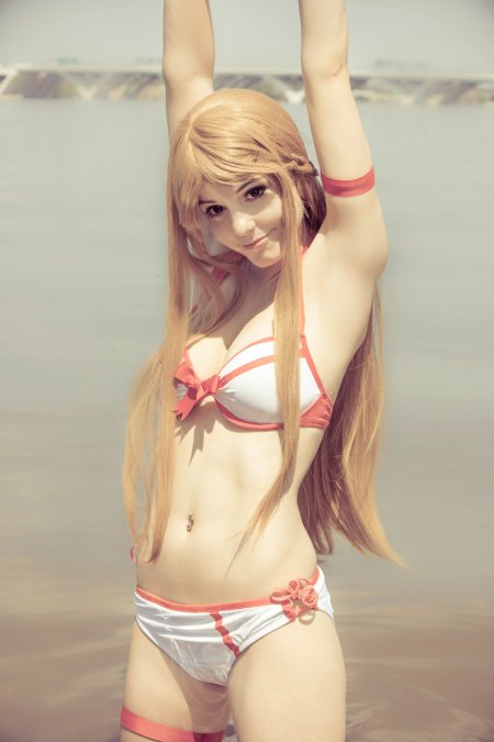 Asuna cosplay bikini