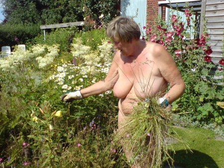 Naked old women at the dacha