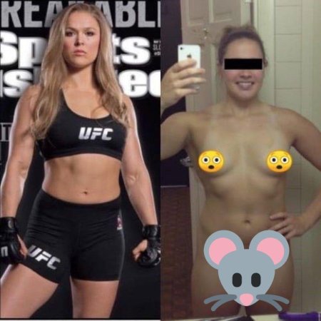 Naked UFC fighters Rhonda Rowes