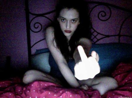 Kat Dennings plum