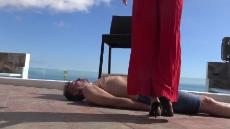 Mistress taylor knight foot trample