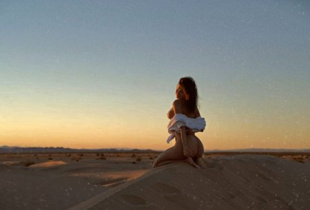 Photo shoot in the desert