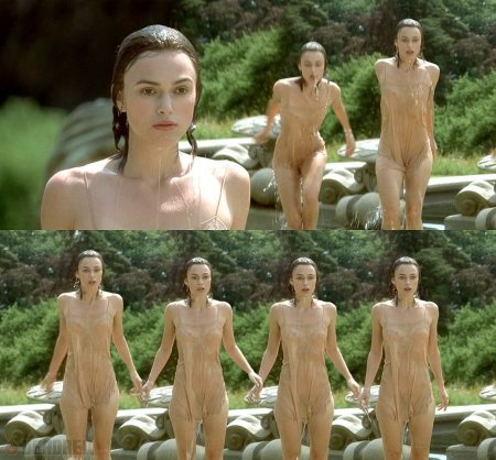 Keira Knightley naked in the movie