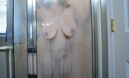 In the shower