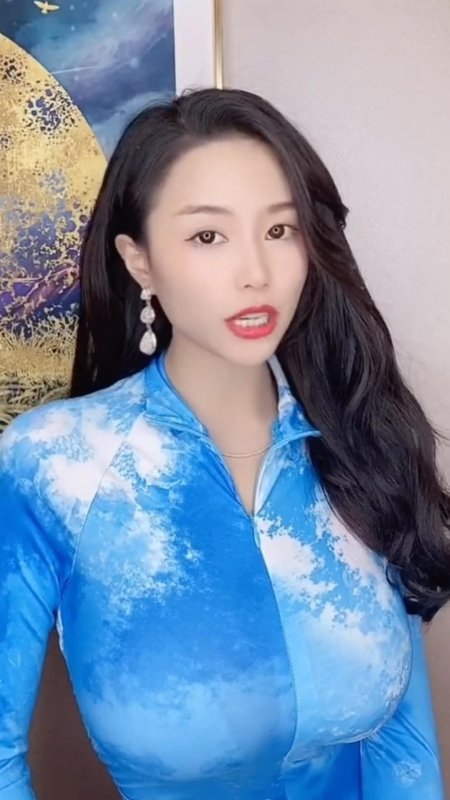 Asian fashion model