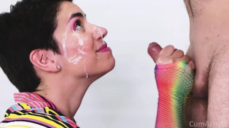 Facial cumshot