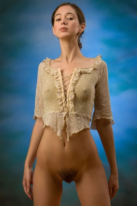 Beautiful women with bare bottoms