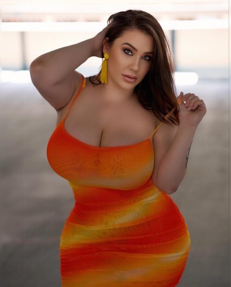 Beautiful curvy woman