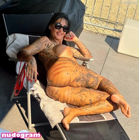 Tattooed Gemma Lucy in bikini