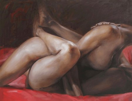 Erotic oil painting