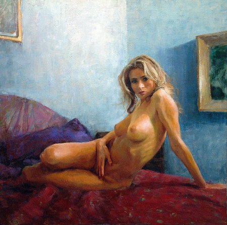 Nude painting by Eric Valles