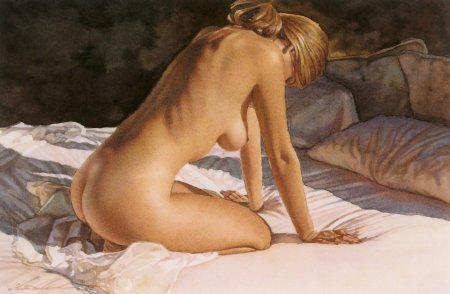 Erotic watercolors by Steve Hanks