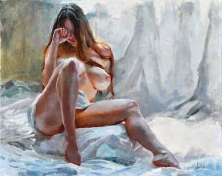 Eric Wallis nude painting