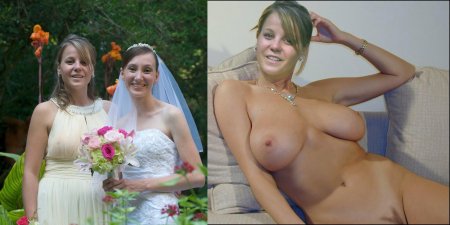 Clothed and undressed wedding