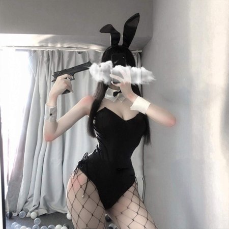Cosplay bunny bodysuit ero