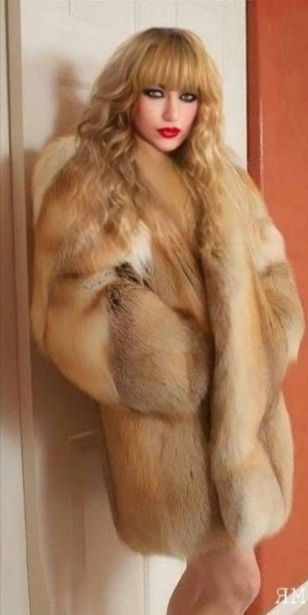 Fox fur coat
