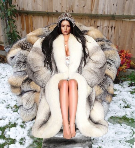 Woman in fur