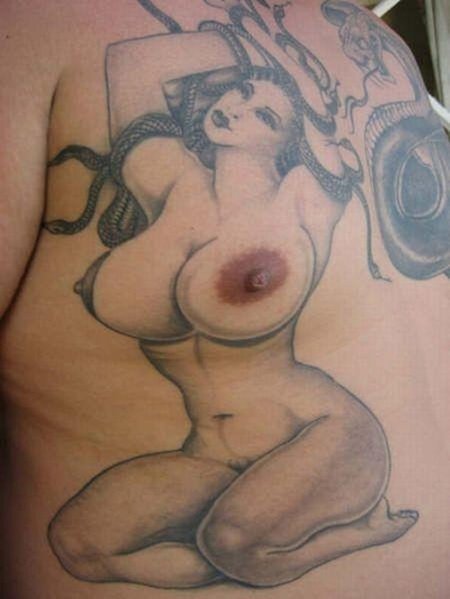 Medusa Gorgon tattoo realism