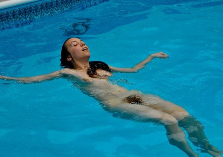 Woman in the pool