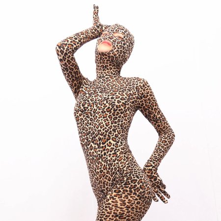 Leopard Print Skinny Suit