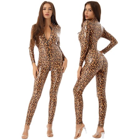 Women's Leopard Print Jumpsuit