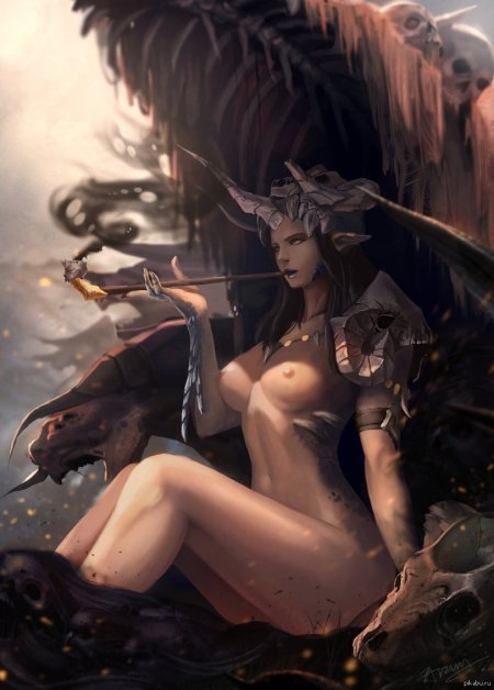Erotic anime fantasy