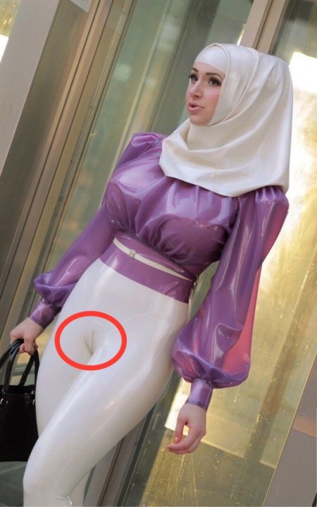 Transparent hijab