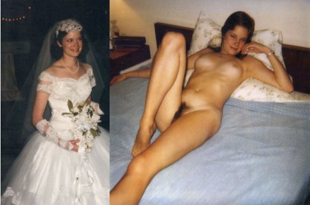 Brides dressed and undressed