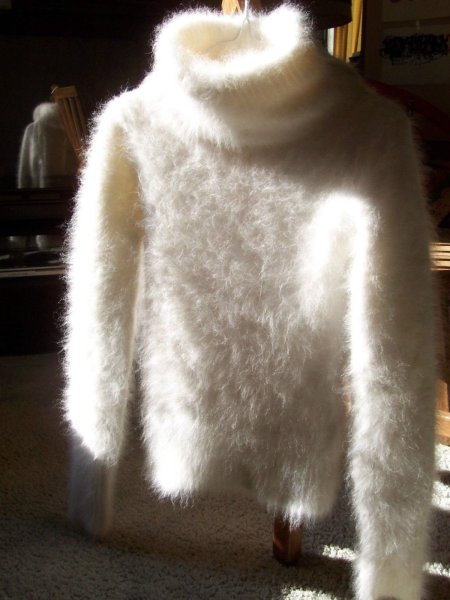 White Angora Sweater