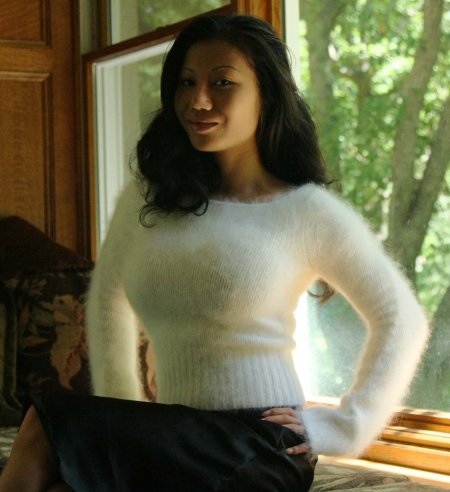 Tight sweater