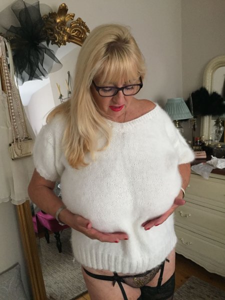 Angora sweater