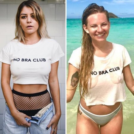 T-shirt no bra club