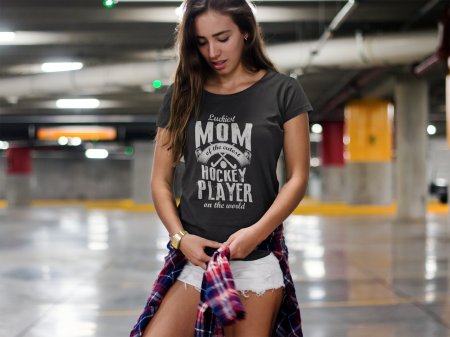 Hockey mom T-shirt