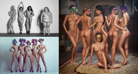 Nude women in a harem
