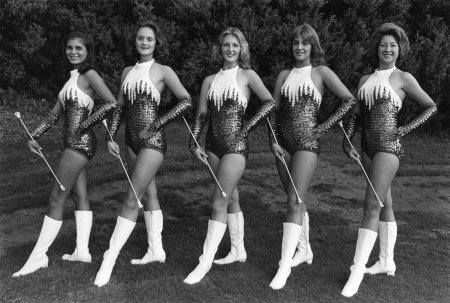 Girl majorettes retro