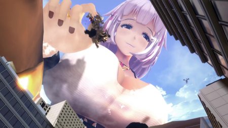 Anime giantess with big tits
