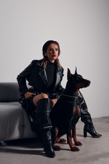 Photo session with Dobermans in Moscow