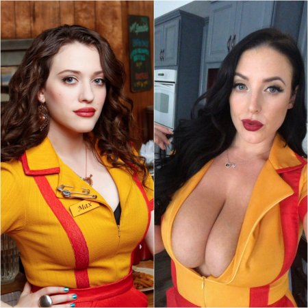 Angela white cleavage