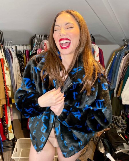 Bomber fur coat from mink meha-laska