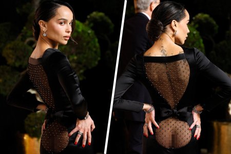 Dress with bare butt