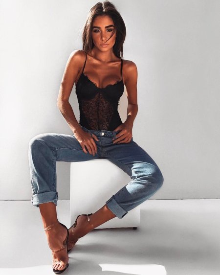 Bodysuit with lace
