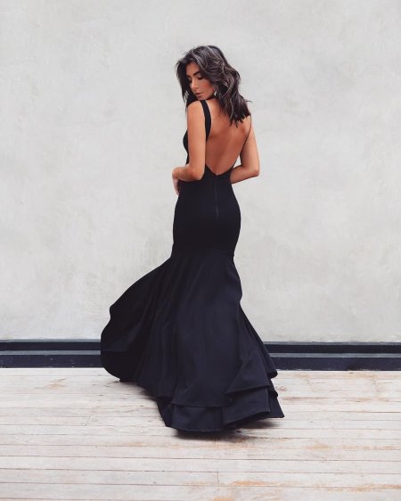 Black evening dress