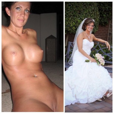 Bride in a dress