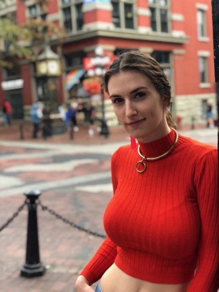 Girl with huge