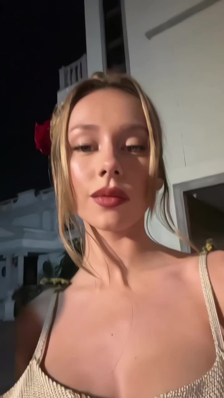The woman is beautiful